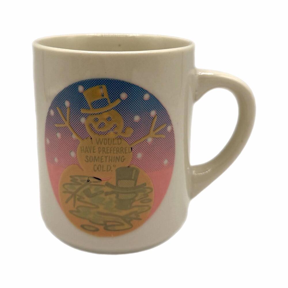 Vintage Denny’s Frosty the Snowman Heat-Activated Color Changing Mug